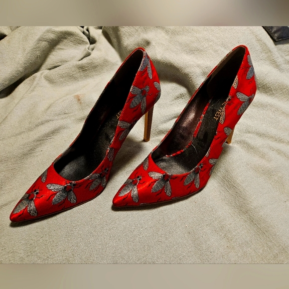 Nine West Red Heels - Picture 1 of 2